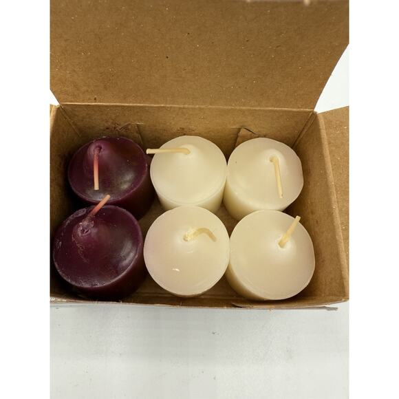 Partylite Votive Candles 1 Box = 6 Votive Candles Raspberry /Vanilla Scent - Picture 2 of 7